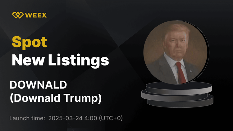 Downald Trump اکنون در WEEX فهرست شده است - امروز معامله DOWNALD USDT Pair را شروع کنید!