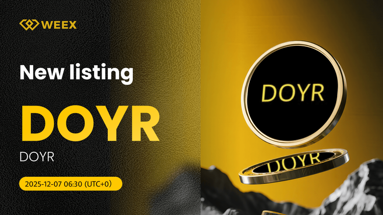 El par de operaciones al contado DOYR USDT cotiza en WEEX Exchange