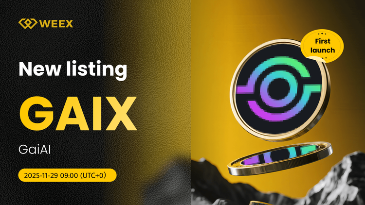 GAIX USDT Trading Live: GaiAI Coin Listed on WEEX Spot