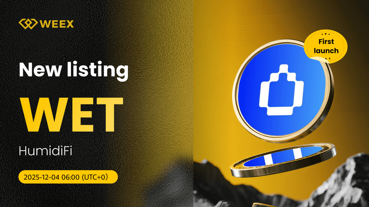 واتر تتر (USDT) اکنون در WEEX Spot: معامله با HumidiFi (WET) Coin