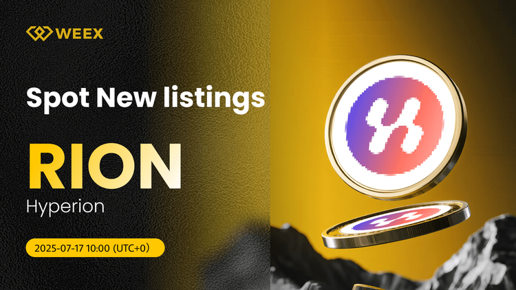 Hyperion (RION) Debuts on WEEX Spot – RION USDT Pair Now Live