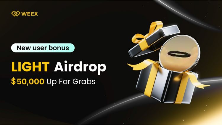 WEEX Airdrop Shines Bright: Claim Your $50,000 LIGHT Airdrop and New User Registration Bonus on August 26, 2025