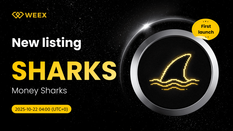 شارس USDT اکنون در WEEX فعال است: سکه مانی شارکس (SHARKS)
