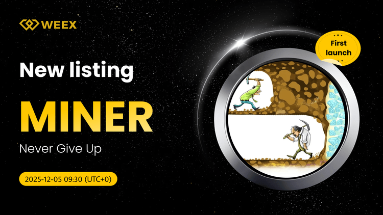 Never Give Up (MINER) Moneda que cotiza en WEEX con MINER USDT Spot Trading Pair
