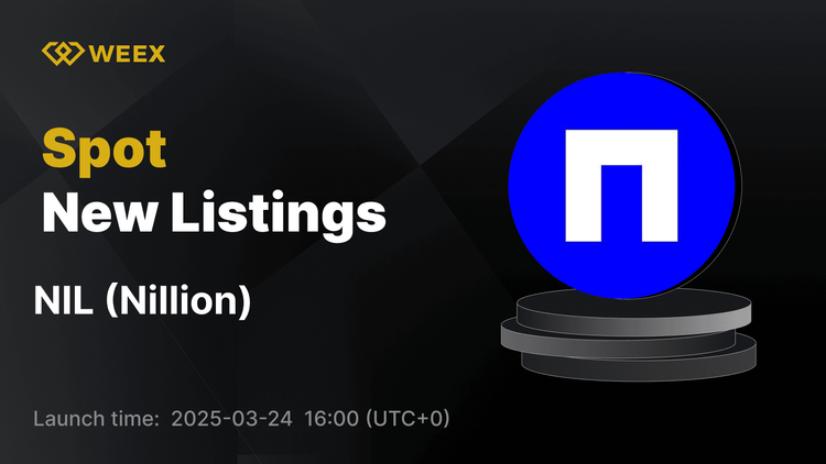 Nillion (NIL) ahora en vivo en WEEX Spot con el par NIL USDT abierto para el comercio
