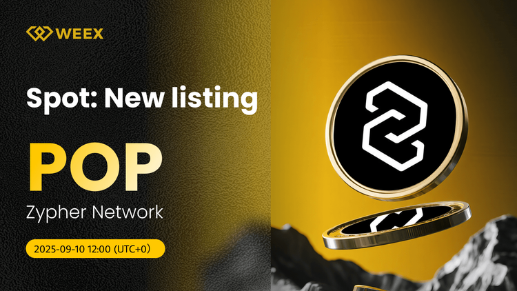 POP USDT Trading Opens on WEEX for Zypher Network Coin