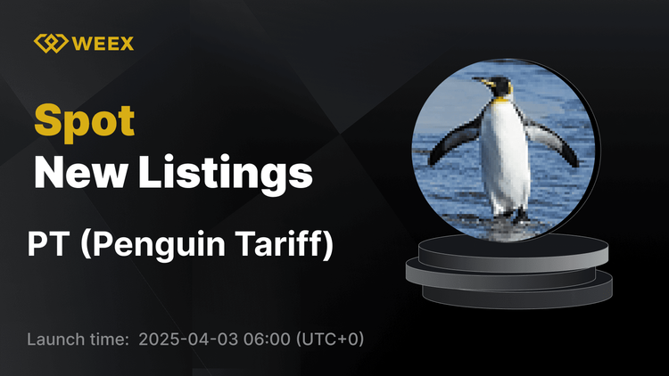 Penguin Tariff (PT) ya está en vivo en WEEX Spot con PT USDT Trading Open
