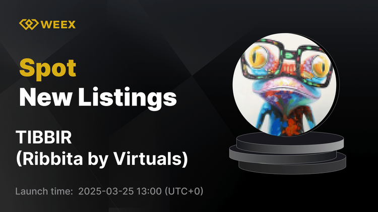 Ribbita توسط Virtuals (TIBBIR) اکنون در WEEX با بازرگانی TIBBIR USDT فهرست شده است