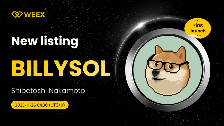 BILLYSOL USDT Ora in diretta su WEEX: Lista di Shibetoshi Nakamoto