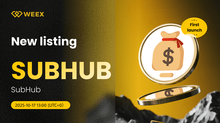 SUBHUB USDT Trading Live on WEEX: SubHub (SUBHUB) Coin Listed