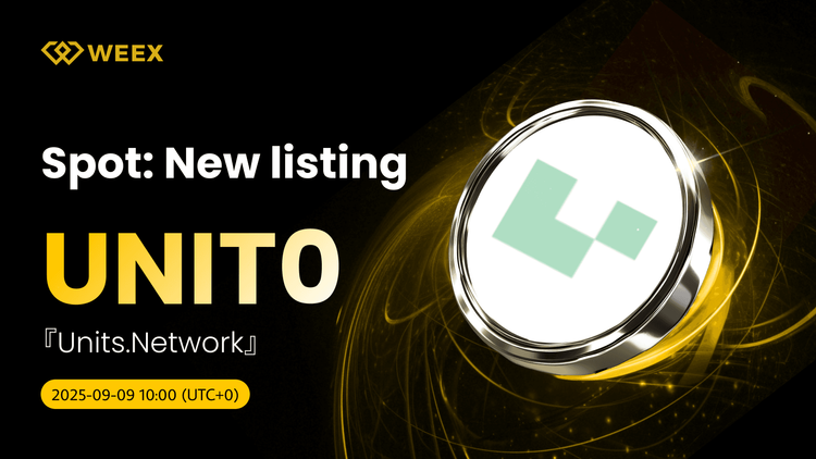 UNIT0 USDT Now Live: WEEX Lists Units.Network (UNIT0) Coin
