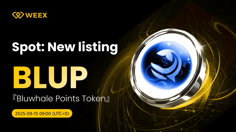 WEEX Lists BLUP USDT: Bluwhale Points Token (BLUP) Coin
