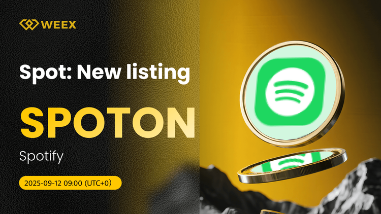 WEEX Lists SPOTON USDT for Spotify (SPOTON) Coin Trading