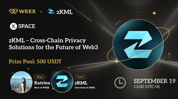 ملخص مساحة WEEX x ZKML X: حلول الخصوصية عبر السلسلة لمستقبل Web3