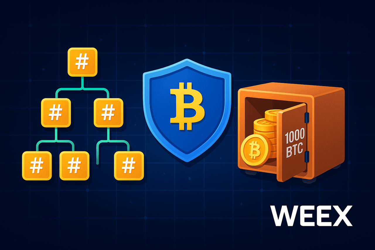 راهنمای فاندهای حمایتی و شفافیت ذخایر در WEEX؛ PoR/مرکل و نقش صندوق ضمانت 1000 بیت کوین