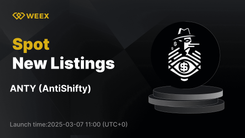 AntiShifty (ANTY) 在 WEEX Spot 上市,ANTY USDT 交易现已上线