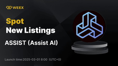 Assist AI (ASSIST) sera listé sur WEEX Spot, et le trading de la paire ASSIST USDT sera lancé