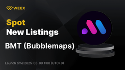 Bubblemaps (BMT) 首次登陆 WEEX 现货，BMT USDT 交易现已开启