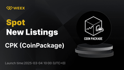 Coin Package (CPK) désormais disponible sur WEEX - Ouverture du trading de CPK USDT