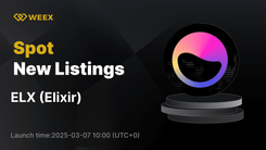 Elixir (ELX) 现已在 WEEX Spot 上市,ELX USDT 交易对已上线