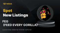 FEED EVERY GORILLA (FEG) がWEEXで取引開始：FEG USDTペアが利用可能