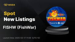 FishWar (FISHW) اکنون در WEEX Spot فهرست شده است