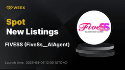 FiveSs__AIAgent (FIVESS) ora è in negoziazione su WEEX Spot con il lancio della coppia FiveSs USDT