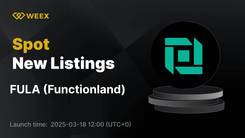 Functionland (FULA) فهرست شده در WEEX Spot - FULA USDT را اکنون معامله کنید!