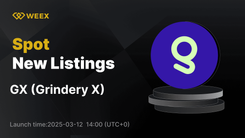 Grindery X (GX) اکنون در WEEX فهرست شده است - تجارت GX USDT فعال می شود