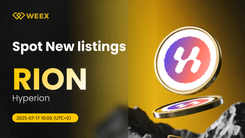 Hyperion (RION) Debuts on WEEX Spot – RION USDT Pair Now Live
