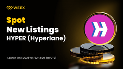 Hyperlane (HYPER) entra em operação no WEEX Spot - Comece a negociar HYPER USDT hoje mesmo
