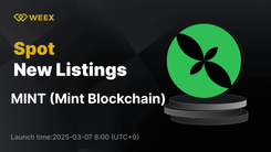 造币厂区块链 (MINT) 现已在 WEEX 上进行 MINT USDT 交易
