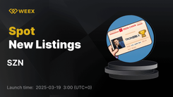 SZN (SZN) 现已在 WEEX 上直播 - 今日交易 SZN USDT