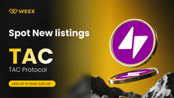 TAC Protocol (TAC) Arrives on WEEX Spot with TAC USDT Trading Now Live