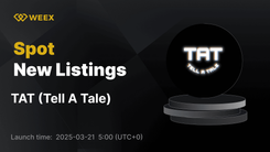 Tell A Tale (TAT) 現已登陸 WEEX，TAT USDT 交易開放