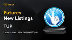 Tenup (TUP) Will be Available and TUP USTD Pair Will Launch on WEEX