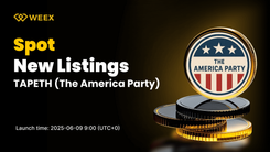 The America Party (TAPETH) Lists on WEEX Spot with TAPETH USDT Trading
