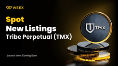 WEEX Spot adiciona Tribe Perpetual (TMX), abrindo o par TMX USDT para negociação